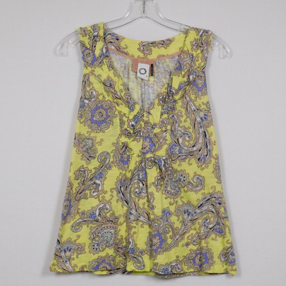 Akemi + Kin Anthropologie Paisley Print Top S (8325)